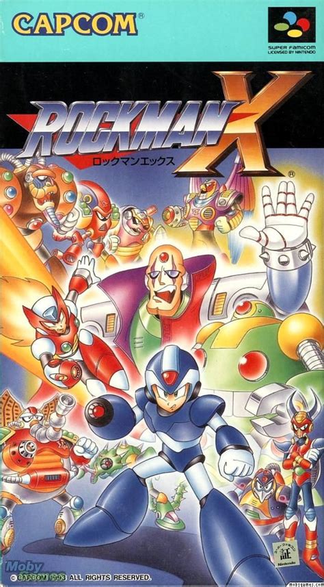 Mega Man X (1993) SNES box cover art - MobyGames | Mega man, Classic ...