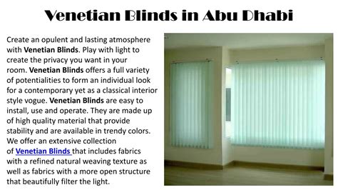 Ppt Venetian Blinds In Abu Dhabi Powerpoint Presentation Free