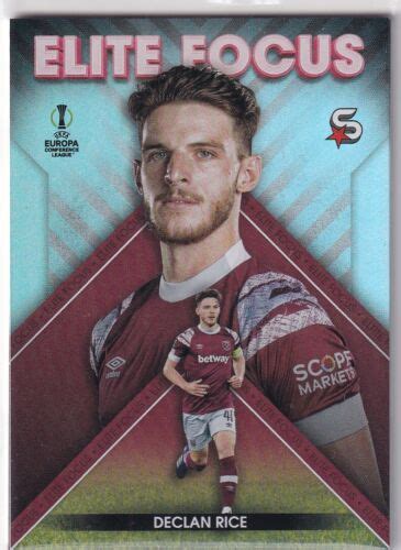 Topps Ucl Super Stars Num Ro Ef Dr Elite Focus Declan Rice Ebay