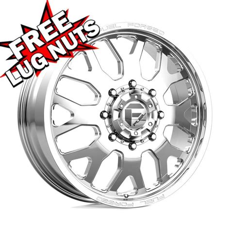 24 Inch 24x8 25 Fuel Mono De19 Ff19d Polished Wheels Rims 8x200 105 Ebay