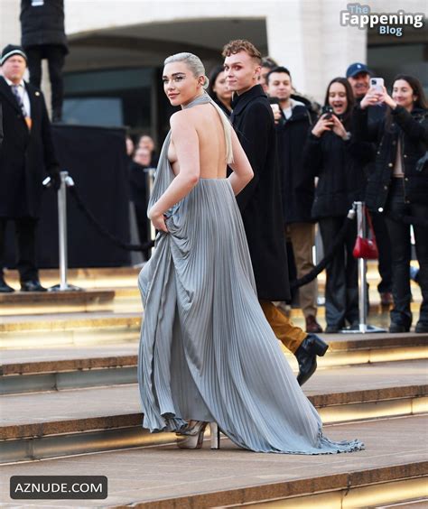 Florence Pugh Sexy Flashes Her Hot Boobs At Dune Part Two Premiere In New York City Aznude