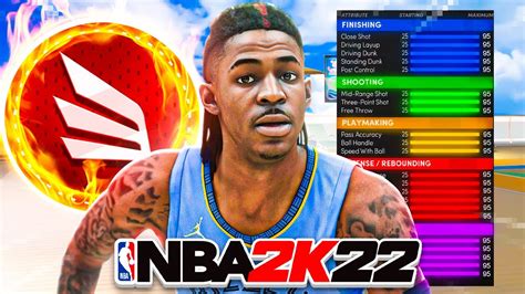 NBA 2K22 BEST OFFENSIVE THREAT JA MORANT BUILD BEST DEMI GOD BUILD IN