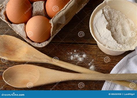 Home Style Baking Background Stock Photo Image Of Organic Flour