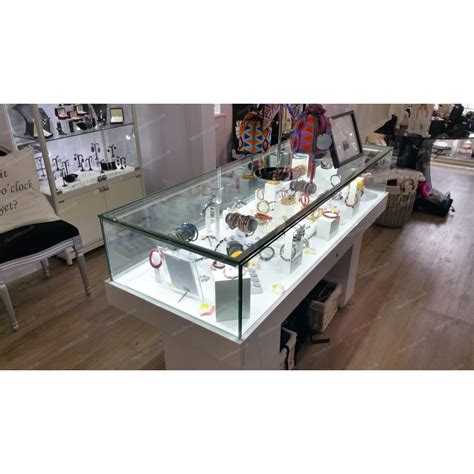 1500mm Wooden Glass Display Plinth RDS Online