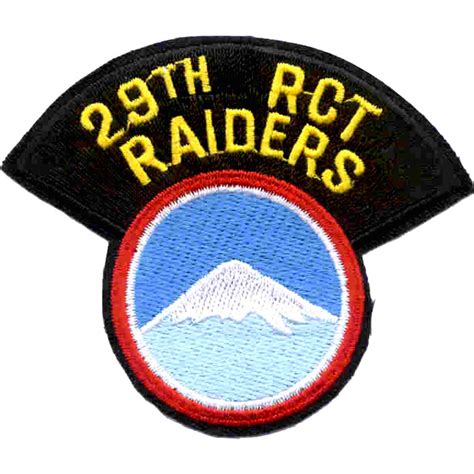 29th Infantry Regimental Combat Team Patch Regimental Combat Team