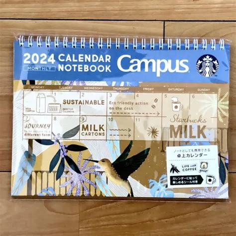 2024 STARBUCKS CAMPUS Desk Calendar Note 56 51 PicClick UK