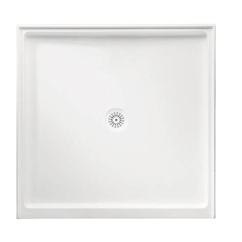 Marbletrend Flinders Polymarble Shower Base 900mm X 900mm Centre Outlet