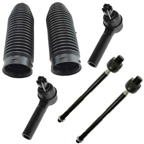 Piece Kit Inner Outer Tie Rod End Rack Boot Bellow Lh Rh For Ram