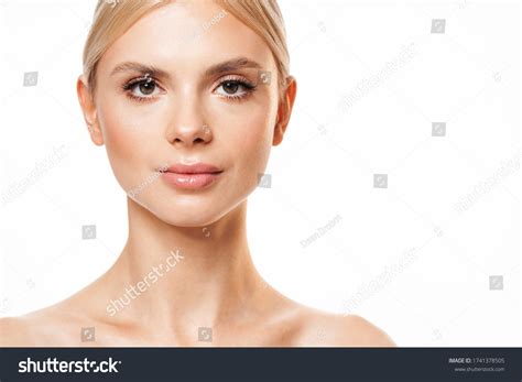 Image Blonde Shirtless Woman Posing Looking Stock Photo Shutterstock