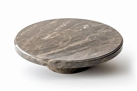 Premium AI Image | a marble table with a round top