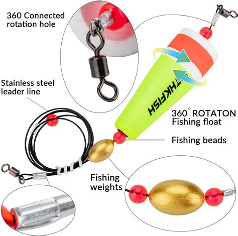 THKFISH Bobbers Flotadores De Pesca Con Peso Para Pesca Aparejo De