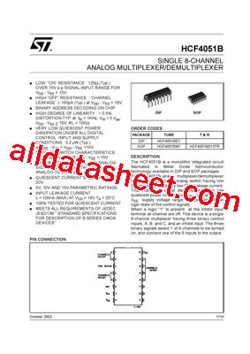 Hcf Be Datasheet Pdf Stmicroelectronics