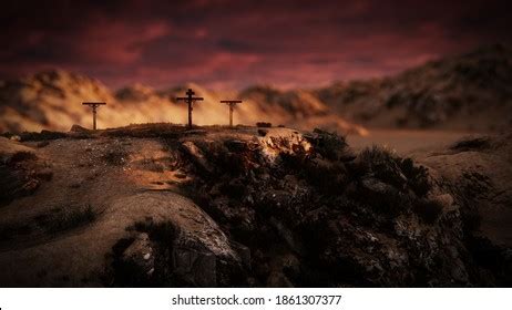 Crucifixion On Golgotha Jesus Stock Photo 1861307377 | Shutterstock