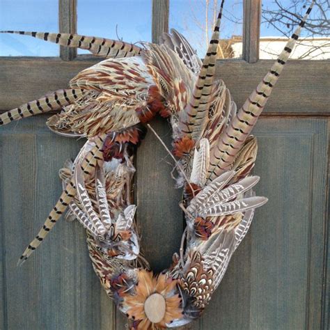 My Pheasant Feathered Wreath Feather Decor Pheasant Feather Decor