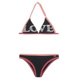 Bikini Protest Girls Vera Jr Triangle True Black Outdoorsupply