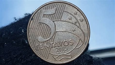 VOCÊ ENCONTROU ESSA MOEDA ESSE DEFEITO 5 CENTAVOS ANO 2015 VEJA O