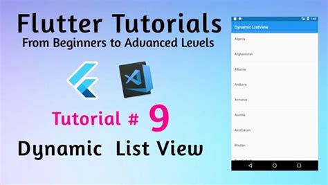 Listview In Flutter Dynamic ListView In Flutter Flutter Tutorial