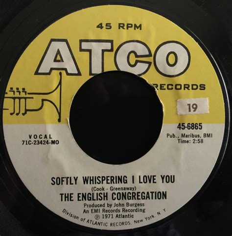 The English Congregation Softly Whispering I Love You 1972 Mo