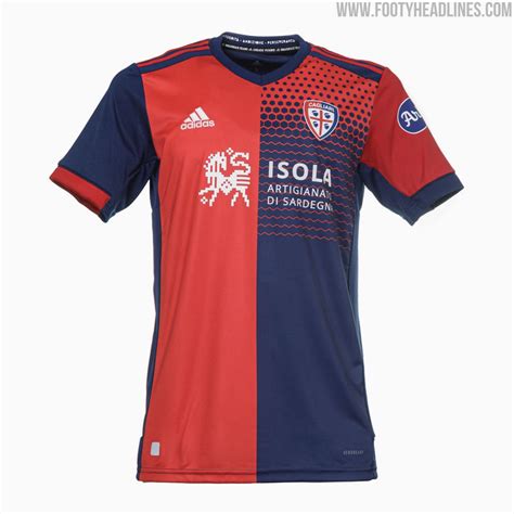 Cagliari Calcio 21 22 Home Kit Released Footy Headlines