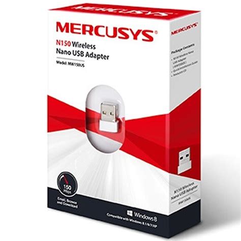 Adaptador Nano De Red USB Mercusys Inalambrico N150 MW150US