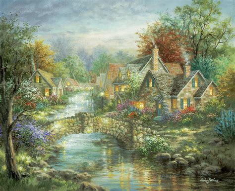 Stonehedge Bridge Painting By Nicky Boehme Pixels