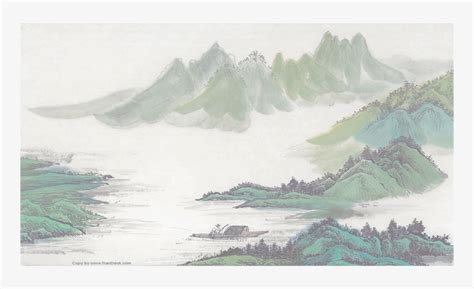 Ink Wash Painting Landscape Painting Shan Shui Shan Shui Transparent