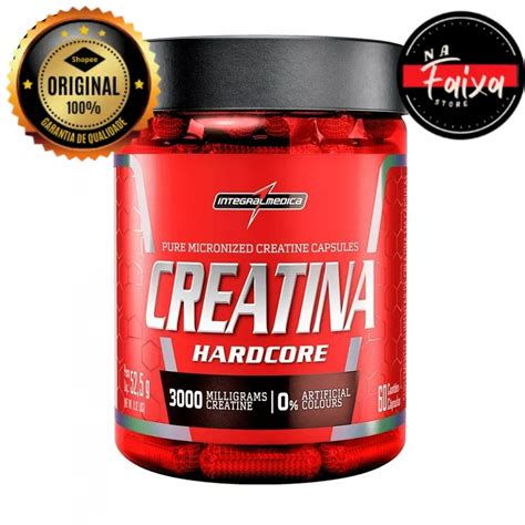 Creatina Hardcore caps Intelgralmédica Shopee Brasil