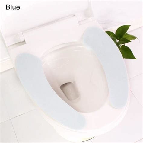 Abattant Wc Blue Housse De Si Ge De Toilette En Flanelle Avec