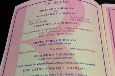 The Rachel Restaurant Bar Topvietfood Th C Ph M Nh P Kh U N Ng