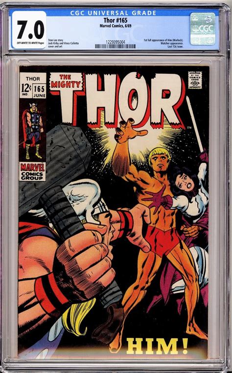 Comicsvalue Thor Jun Marvel Cgc Ow W St Full