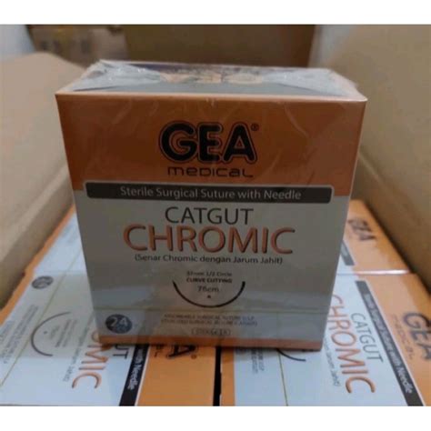 Jual GEA MEDICAL Catgut Chromic 2 0 3 0 With Needle Isi 24 S Shopee