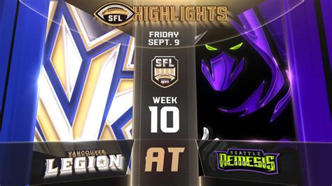 SFL HIGHLIGHTS Season 19 Week 10 Vancouver Seattle YouTube