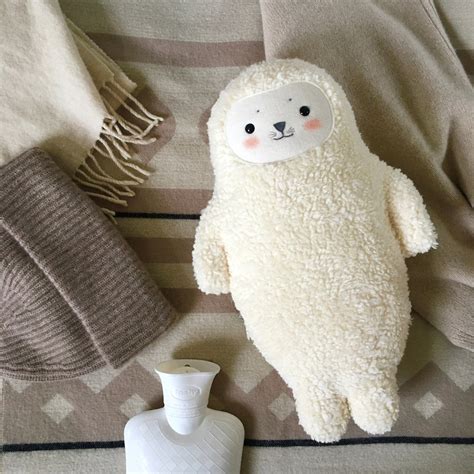 Hot Water Bottle Cover Seal Handmade Cuddly Toy Hot Water Bottle 0 8