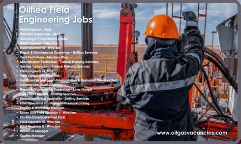 Oil and Gas Career on LinkedIn: Oilfield Field Engineering Jobs Field ...