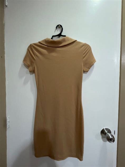 Shein Nude Bodycon Dress On Carousell