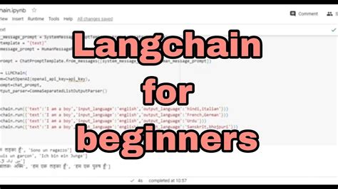 Langchain Tutorial For Beginners YouTube