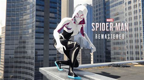 Spider Gwen Gameplay Spider Man Remastered Pc Mod Youtube