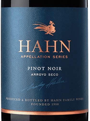 Wines From Hahn Estate Appellation Series Pinot Noir Vivino Us