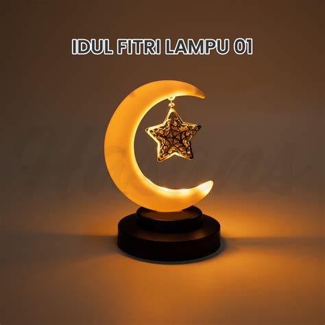 Jual Lampu Lentera Bulan Bintang Led Dekorasi Hiasan Led Idul Fitri