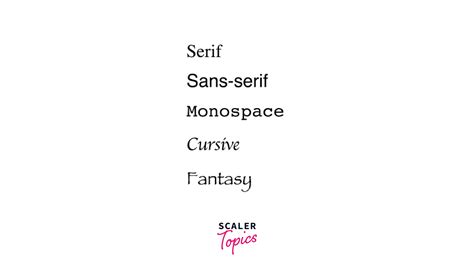 Css Font Properties Font Properties In Css Scaler Topics