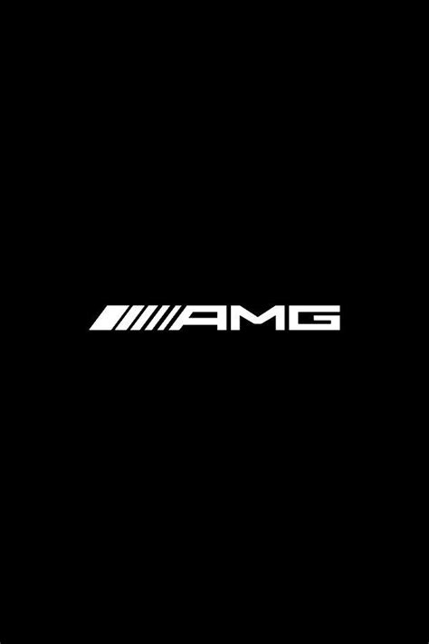 Mercedes AMG Logo on Black Background