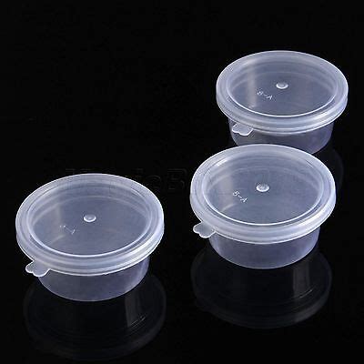 5 10 25pcs Clear Plastic Storage Boxes Small Round Containers For