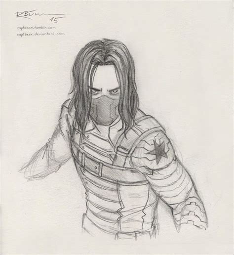 Winter Soldier By Captbexx On Deviantart Marvel Drawings Sketches