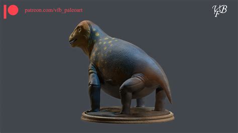 VFB Paleoart - Moschops capensis - Statue for 3D printing