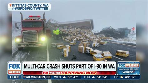 Freezing Fog Leads To Multi Car Pileup Along I 90 In Washington State