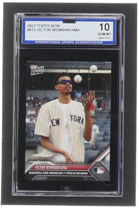 Victor Wembanyama Topps Now Rc Isa Pristine Auction