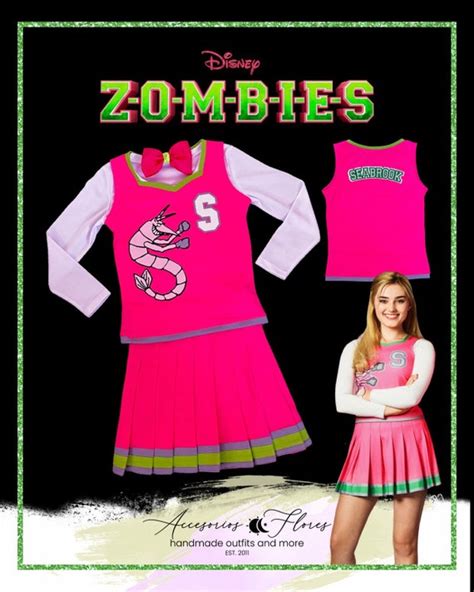 Disney Zombies Addison Costume Cheerleading Outfit Etsy