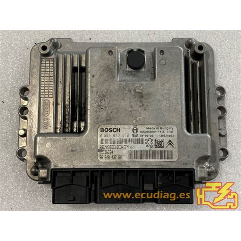 ECU BOSCH EDC16C34 4 11 0281013872 PEUGEOT 308 1 6 HDI 110CV 9664843780