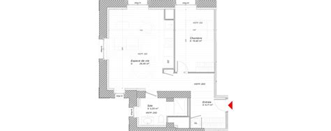 Plan Appartement T2 De 47 13 M² à Rénover Résidence « Domaine De