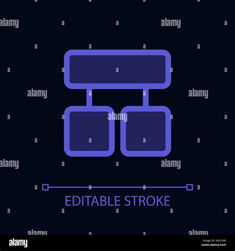 Block Diagram Pixel Perfect Glassmorphism Ui Icon For Dark Theme Stock